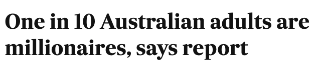 刷屏！澳洲成全球最富国家！180万人成百万富翁，难怪无数人想移民这里......